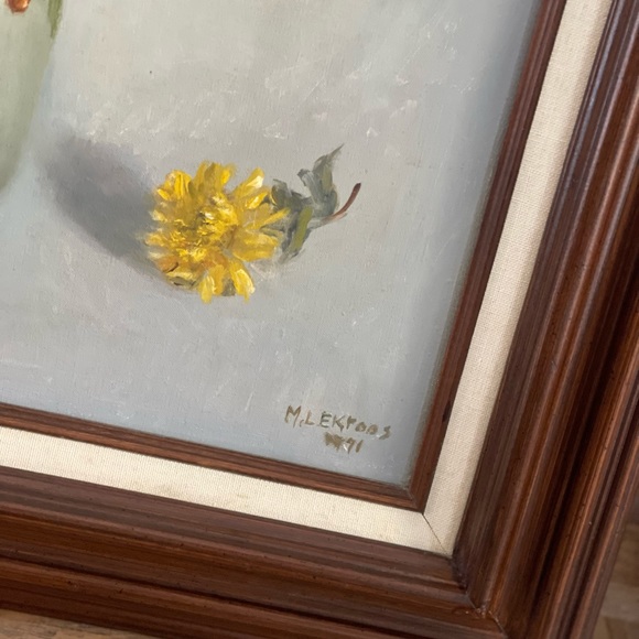 Vintage Signed Original Painting - Picture 8 of 14